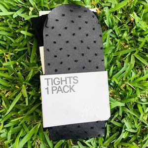 H&M Polka Dot Black Tights